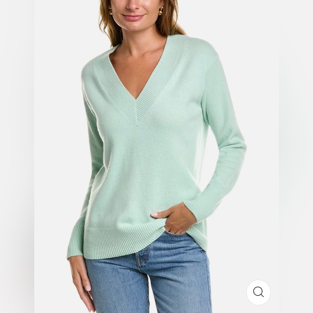 Vince Rib Trim V-Neck Tunic size M NWT